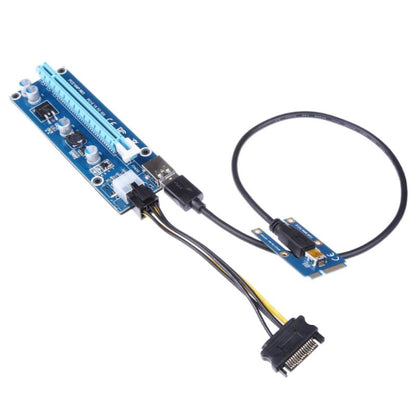 PCE164P-N03 VER006C Mini PCI-E 1X To 16X Riser For Laptop External Image Card, Spec: Blue Board 6pin - Add-on Cards by buy2fix | Online Shopping UK | buy2fix