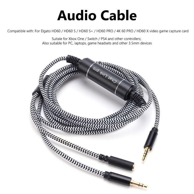 For HD60 S+ Chat Link Pro Mobile Game Projection Cable Voice Party Live Recording Audio Cable - Microphone Audio Cable & Connector by buy2fix | Online Shopping UK | buy2fix