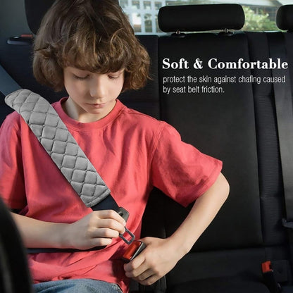 Car Seat Belt Protector Soft Extended Shoulder Pads, Color: Purple Square - Seat Belts & Padding by buy2fix | Online Shopping UK | buy2fix