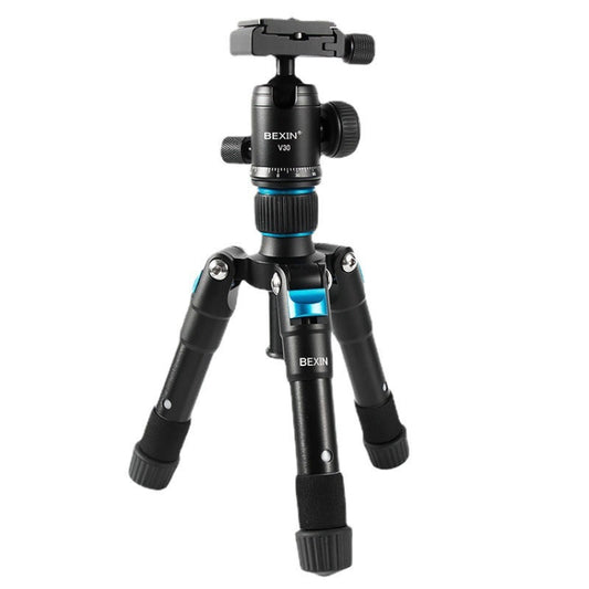 BEXIN V30 Adjustable Aluminum Alloy Desktop Camera Tripod Mini Portable Folding Live Tripod(MS08-S) - Tripods by BEXIN | Online Shopping UK | buy2fix