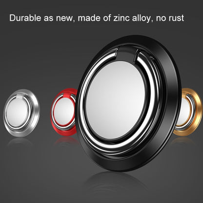 5pcs Car Magnetic Metal Ring Buckle Mobile Phone Holder(Black) - Ring Holder by buy2fix | Online Shopping UK | buy2fix