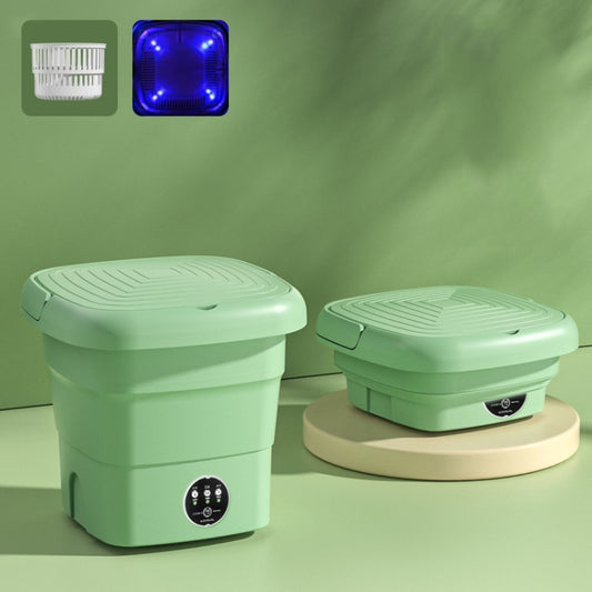 4.5L Mini Portable Folding Household Washing Machine Underwear Washer, Color: Fruit Green + Blue Light Antibacterial(US Plug) - Washing Machines & Accessories by buy2fix | Online Shopping UK | buy2fix