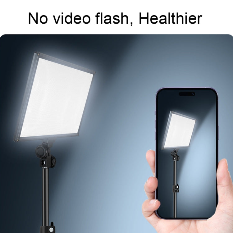 Pixel P50 Dual Color Temperature Flat Panel Fill Light 45W Soft Outdoor Shooting Fill Light For Straight Photography(Lamp+UK Plug Adapter) -  by Pixel | Online Shopping UK | buy2fix