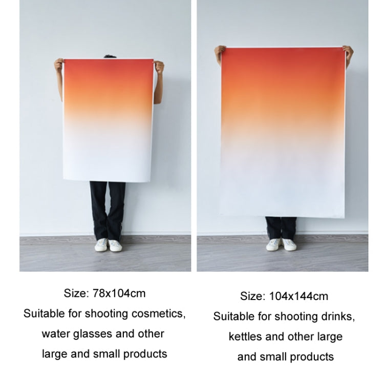 78x104cm Gradient Background Paper Photography Portrait Photo Props(Sunset) - Gradient Color by buy2fix | Online Shopping UK | buy2fix