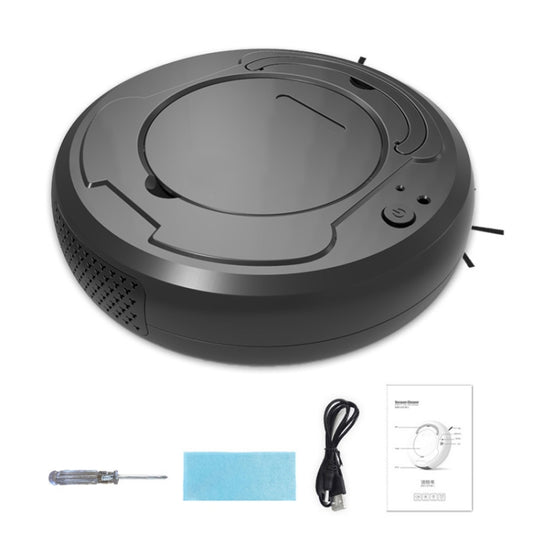 3-in-1 1800pa Smart Cleaning Robot Rechargeable Auto Robotic Vacuum Dry Wet Mopping Cleaner(Black) - Robot Vacuum Cleaner by buy2fix | Online Shopping UK | buy2fix