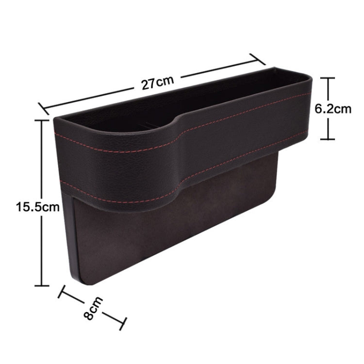 Car Seat Gap Interior PU Leather Storage Box Water Cup Holder(Principal Driver Black) - Stowing Tidying by buy2fix | Online Shopping UK | buy2fix