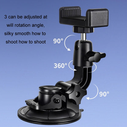 Car Suction Cup Mobile Phone Navigation Live Broadcast Shooting Bracket, Specification: Without Bluetooth - Car Holders by buy2fix | Online Shopping UK | buy2fix