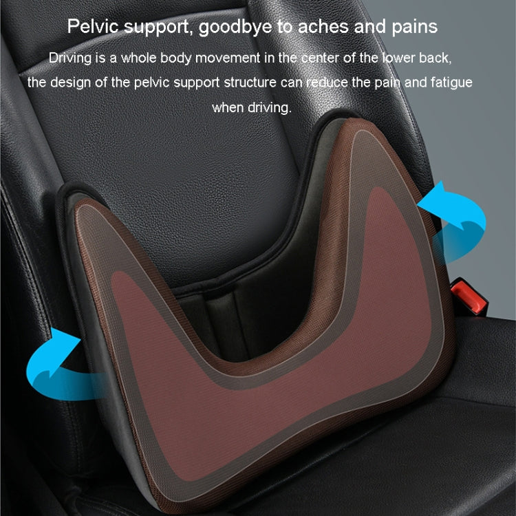 LINXICP 3 In 1 Car Seat Lumbar Cushion Summer Special Memory Foam Breathable Car Back Pad(Black) - Seat Accessories by LINXICP | Online Shopping UK | buy2fix