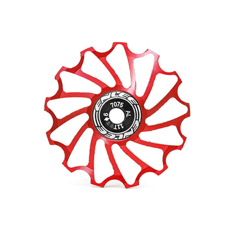 ENLEE Mountain Bicycle Rear Derailleur Guide Wheel Ceramic Bearing Tension Pulley, Size: 11T(Red) - Guide wheels by ENLEE | Online Shopping UK | buy2fix