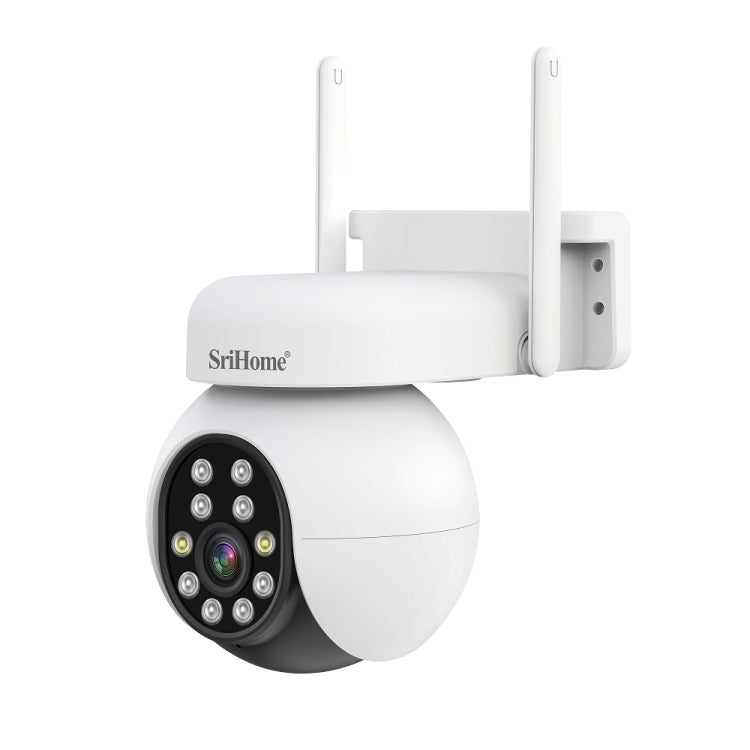 SriHome SH052B Wifi 5MP Wireless PTZ IP AI Auto Tracking Sound&Light Alarm Starlight Color Night Vision Outdoors Surveillance Camera, Plug: EU - Dome Camera by SriHome | Online Shopping UK | buy2fix