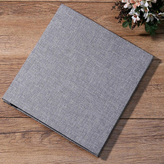 Simple Linen Self-adhesive Film Album Retro Family Large Capacity Handmade Creative Gifts(Gray White Page) - Home & Garden by buy2fix | Online Shopping UK | buy2fix