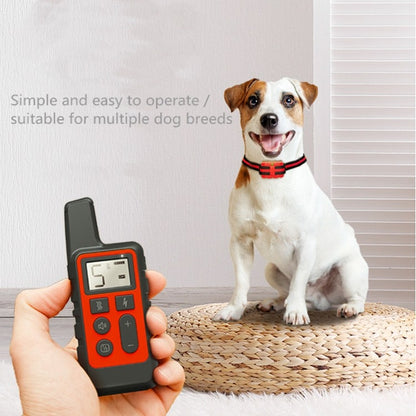 500m Dog Training Bark Stopper Remote Control Electric Shock Waterproof Electronic Collar(Red) - Home & Garden by buy2fix | Online Shopping UK | buy2fix