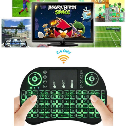 Support Language: Arabic i8 Air Mouse Wireless Backlight Keyboard with Touchpad for Android TV Box & Smart TV & PC Tablet & Xbox360 & PS3 & HTPC/IPTV - MINI PC Accessories & Gadgets by buy2fix | Online Shopping UK | buy2fix