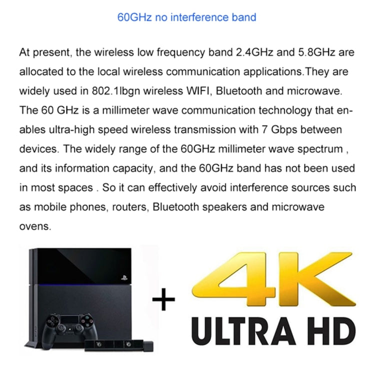 Measy W2H 60GHz 4K Ultra HD Wireless Transmission Kit, Transmission Distance: 30m, AU Plug - Consumer Electronics by Measy | Online Shopping UK | buy2fix