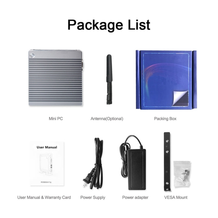 K660S Windows and Linux System Mini PC, Intel Celeron Processor N2840 Quad-Core 1.83- 2.25GHz, 8GB RAM + 128GB SSD, EU Plug - Windows Mini PCs by buy2fix | Online Shopping UK | buy2fix