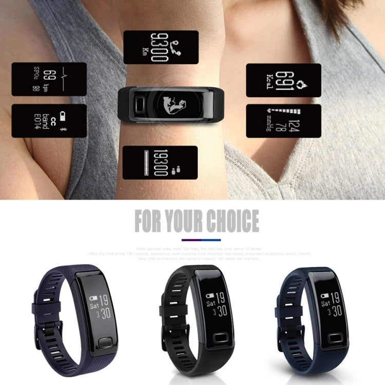 C9 0.71 inch HD OLED Screen Display Bluetooth Smart Bracelet, IP67 Waterproof, Support Pedometer / Blood Pressure Monitor / Heart Rate Monitor / Blood Oxygen Monitor, Compatible with Android and iOS Phones (Blue) - Smart Wear by buy2fix | Online Shopping UK | buy2fix