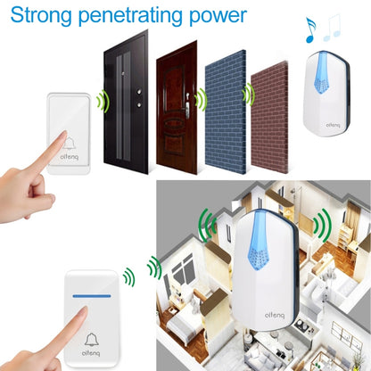 AITENG V026J Wireless Batteryless WIFI Doorbell, EU Plug - Wireless Doorbell by AITENG | Online Shopping UK | buy2fix