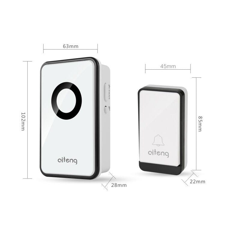 AITENG V018J Wireless Batteryless WIFI Doorbell, UK Plug - Security by AITENG | Online Shopping UK | buy2fix