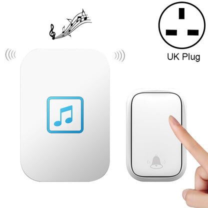 CACAZI FA86 Self-Powered Smart Home Wireless Doorbell, UK Plug(White) - Wireless Doorbell by CACAZI | Online Shopping UK | buy2fix