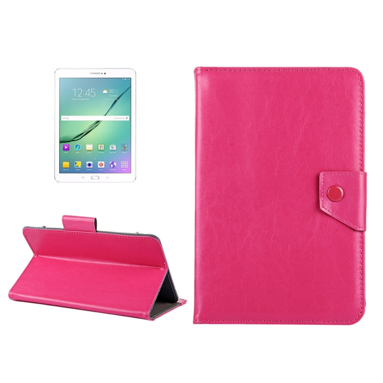 10 inch Tablets Leather Case Crazy Horse Texture Protective Case Shell with Holder for Asus ZenPad 10 Z300C, Huawei MediaPad M2 10.0-A01W, Cube IWORK10(Magenta) - 10 - 11 inch by buy2fix | Online Shopping UK | buy2fix